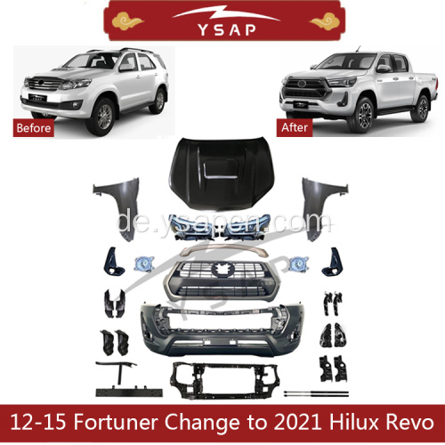 12-15 Fortuner-Facelift zum 2021 Hilux Revo Kit